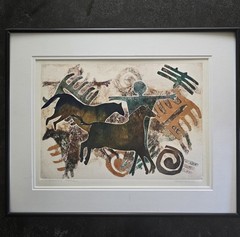 Original Kris Vermeer Mixed Media Signed And Framed Nisqually Hall Art Piece
