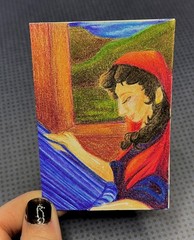 ACEO Original Art Cards Epic the Musical Penelope Shroud Mythology The Odyssey