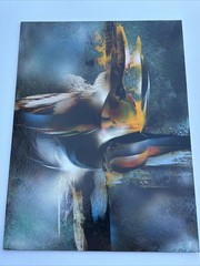 Leonardo Nierman Painting Abstract Large Space Landscape Famous Listed Mexico