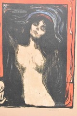 Painting Linen Print Woman With Child 31 1/2X23 5/8in