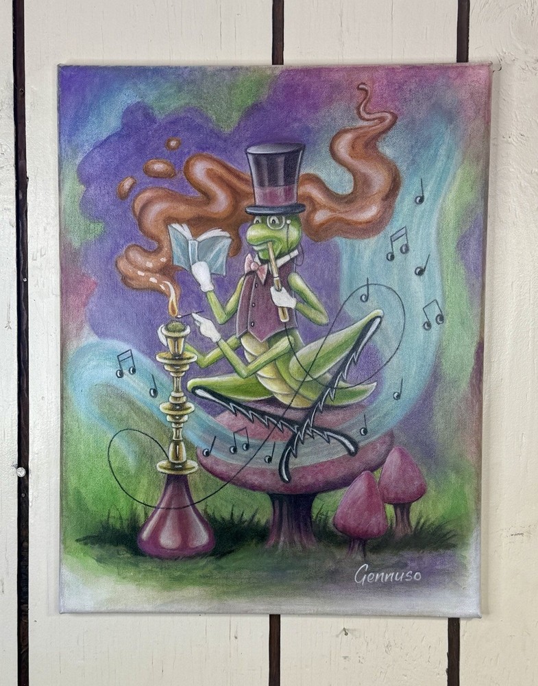“The Cricket Of Intellect” 12×18 Inch Original Painting