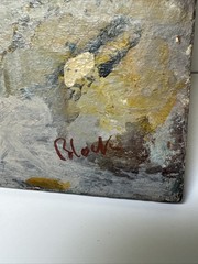 Mid Century Abstract Painting PRETTY WOMAN Modernist Expressionism Irving Block