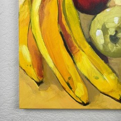 Original Still Life Fruit Painting 11×14 Bold Brush Strokes Acrylic on Canvas