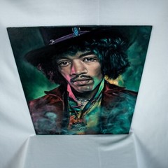 The Spirit of Rock Legend Vintage JIMMY HENDRIX Scene Oil Painting 20″L x 16″W