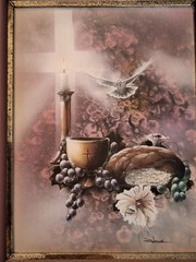 Giclee oil painting On canvas R. Woodrrum Religious art signed framed COA