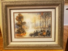 RICHARD EMERSON WILLIAMS „PIKES PEAK IMPRESSION“ WATERCOLOR LISTED ARTIST 8 X 10