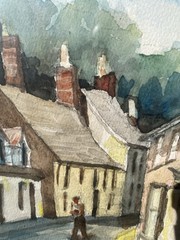 17 By 19 Inches Sea Seen Water Color