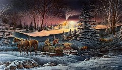 TERRY REDLIN – A HELPING HAND 18.5″ X 32″ S/N LITHOGRAPH w/COA