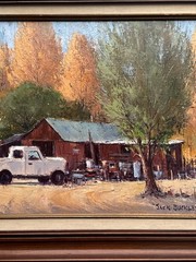 JACK BUCKLEY PAINTING LANDSCAPE OLD TRUCK CLASSIC AMERICAN IMPRESSIONISM LISTED