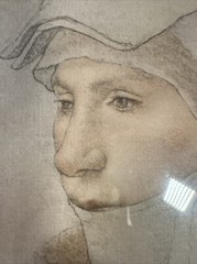 Colored Chalk Copy Hans Holbein 1542 Younger 1950 Veerhoff Galleries Wash DC