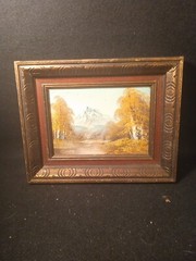H Wilson Small Oil Painting 5×7