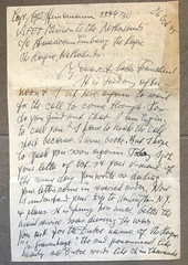 WWII letter US Army Dr. Jewish Surgeon; lost family Holocaust Hague, Neunkirchen