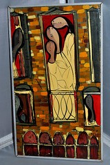 Silvestri Giorgio MODERNIST ABSTRACT OIL PAINTING ON PANEL Signed Dated 62