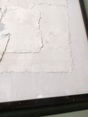 original NICHOLAS AFRICANO c. 1990 Oil & Wax on Handmade Paper ….Large 49″x40″