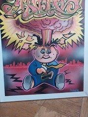 Adam Bomb Painting – Garbage pail kids Fan Art – 24 X 36 Inches By Artist MAKE$