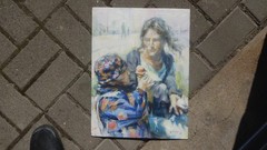 GERRY MILLER. Watercolour. „Beeskow“. No frame. 19x28cm.