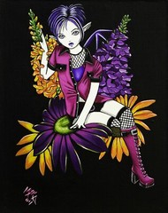 MYKA JELINA Porcelain Fairy Punk Fashion Doll Fishnet Stockings Boots Faerie