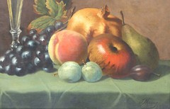 Still Life with Fruit and Glass J. Müsing 1880 Oil on Wood 42.0 cm x 35.0 cm