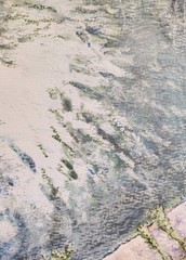 9 inch x 12 inch – Pastel River Drawing – NO FRAME by A. Avila