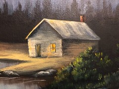16 x 20 Oil Painting on Canvas..“Under the Moonlight“