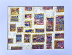 Painting Original Abstract Art Matted 11×14 Modern Acrylic Jimarieart