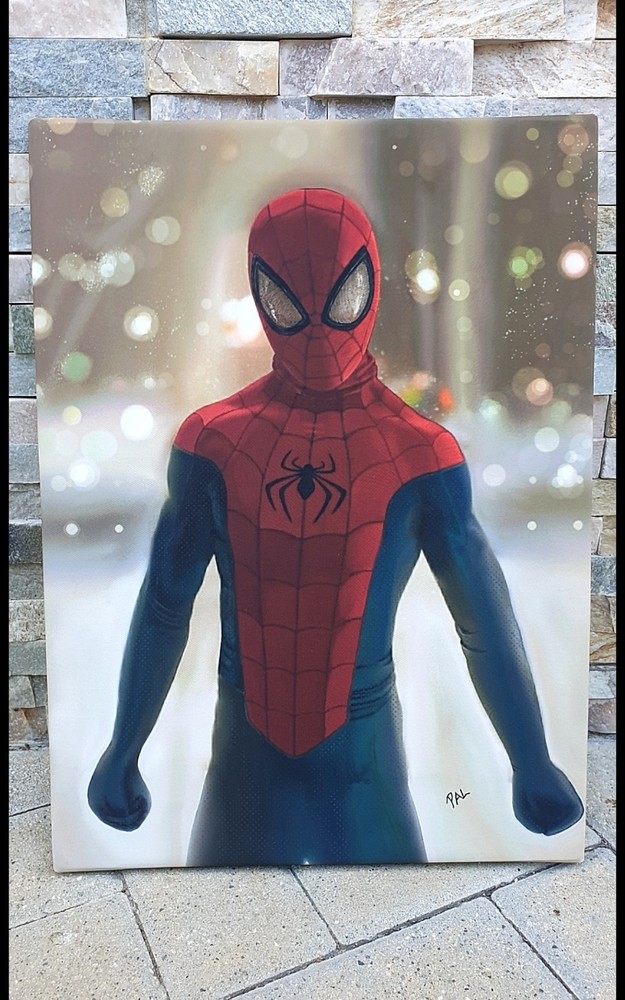 Spiderman large canvas (one of a kind artwork)