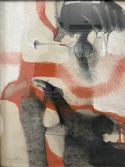 🔥 Fine Vintage 1968 Mid Century Lyrical Abstract Modern Art Painting, Jim CORTE