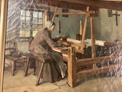 Frederick Porter Vinton Oil/Canvas Woman Weaving Late 1800’s
