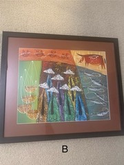 (B) Rare LE PHAN QUOC Painting WITH FRAME Vietnam Artist (A) Available