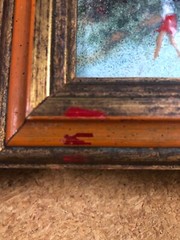 MAX KARP Original Enamel on Copper Artwork Signed Framed 5″ x 6″