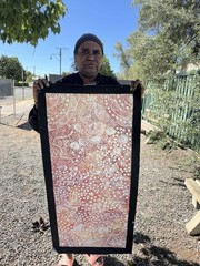 Tanya Bird Mpetyane. Highly collectable Aboriginal art. Inc,COA and Photo’s