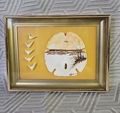 VTG Legend Of The Sand Dollar Decorative Art By Arist Nea Hand Painted Unique