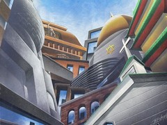 Original Art By Paul Turnbaugh (“Religions Of The World”) Gouache & Prismacolor.