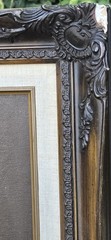 Vintage Oil Painting Still Life Fruit, Wine Copper Bowl Framed Brown Background
