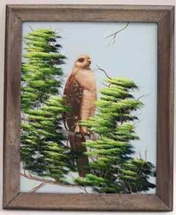 RARE JONNY DAMIELS FLORIDA HIGHWAYMEN LEGEND, MIXED MEDIA ,OIL ON CANVAS SIGNED