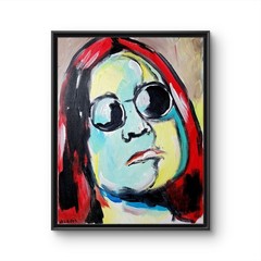 Original Abstract Ozzy Osbourne Canvas Neo Expressionist Fine Art Decor 11×14