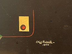 CLIFF ROBERTS Mid-Century Modern Orig 50s Abstract Painting SESAME STREET Artist
