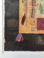 Henry Rayburn (Texas, 1944-2009) Original Mixed Media Collage Painting 7″×6½“