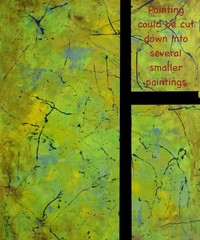 Jackson Pollock Style Giant Canvas Painting 84”X62” (7 Foot) Abstract Modern XL