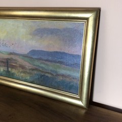 BREDSDORFF Axel 1883-1947 Dusk Landscape Oil Painting Signed
