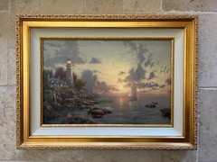 THOMAS KINKADE – „SEA OF TRANQUILITY“ S/N 18″ x 27″ HE CANVAS w/COA