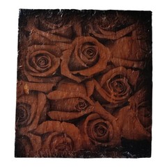 Gothic Antique Rose Flower Bouquet Painting Print Acrylic On Wood Canvas
