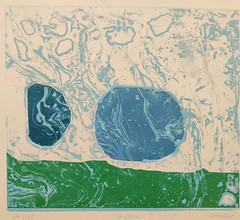 Vintage Abstract Modern Art Signed Numbered And Titled My Artist Mystery Artist