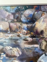 17 By 19 Inches Sea Seen Water Color