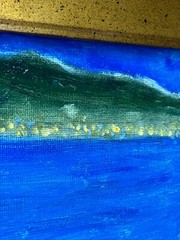 Oil On Canvas “moonlight Lady” Original By Robert Thompson Framed