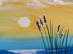 11 x 14 Original Acrylic Painting on Canvas…….“Sunny Afternoon at the Beach“