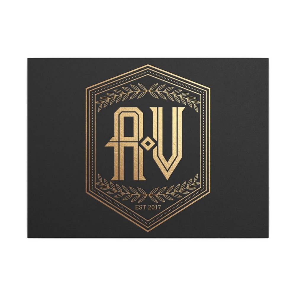 Quiet Luxury Crest Canvas Wall Art | Quiet Luxury Gift