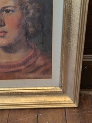 1939 Roy Muncie Original Painting Impressionist Woman Portrait Framed VTG Rare