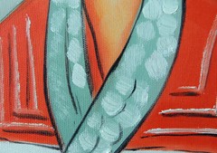 Mother Baby Gypsy Woman Modigliani Repro 20X24 Oil On Canvas Painting STRETCHED