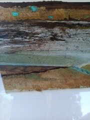 Quiet City by Lynn Welker…Original Hand Signed…Mixed Media